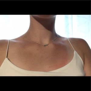 Marble silver necklace